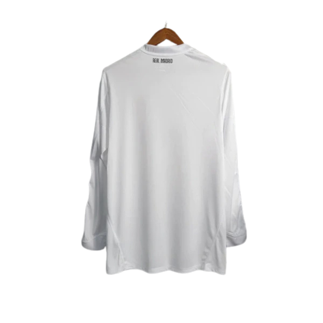 Camisa Retrô Real Madrid I Home 2010/11 Adidas Manga Longa Masculina - Branco