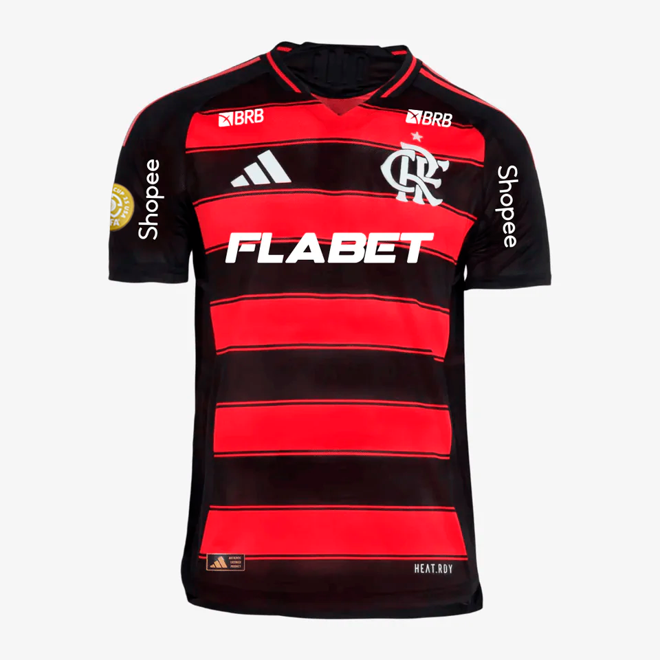Camisa Adidas Flamengo 2025/26 I Authentic Com Patrocínios