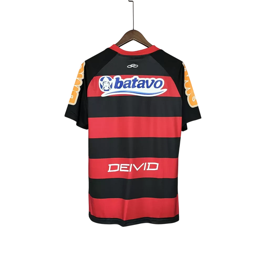 Camisa Retrô Flamengo Home 2010/11 Masculino - Preto e Vermelho