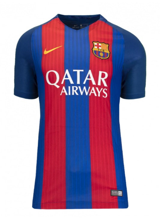 Camisa Barcelona 16/17 Retro Home Nike Torcedor - Azul e Grená