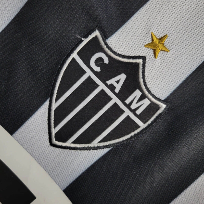 Camisa Atlético Mineiro Home Retrô 2003 Preta e Branca - Umbro