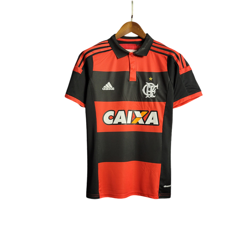 Camisa Retrô Flamengo Home 2014/15 Masculino - Preto e Vermelho