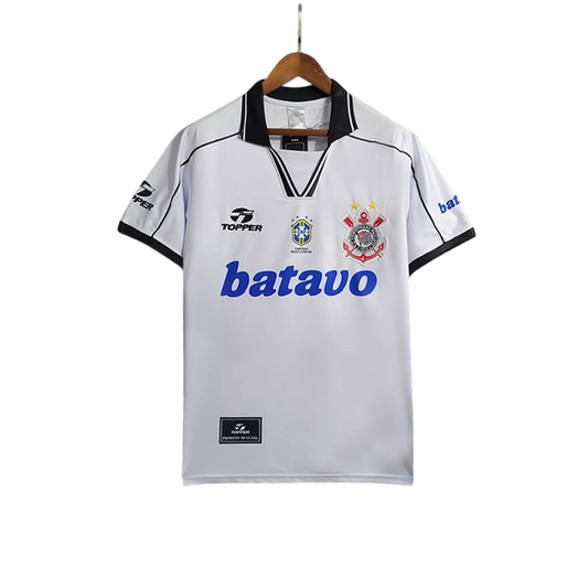 Camisa Corinthians Retrô 1999 Away Topper Masculina - Branco