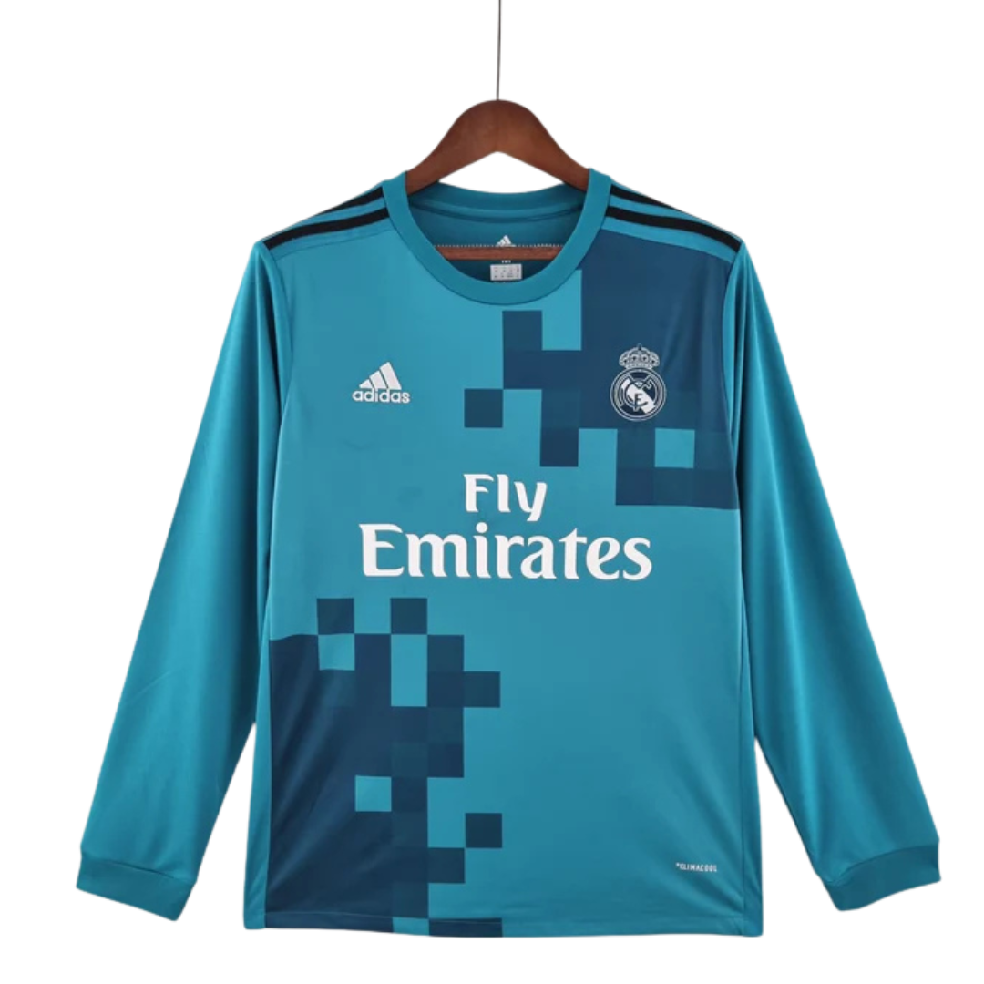 Camisa Manga Longa Real Madrid 17/18 Adidas - Azul