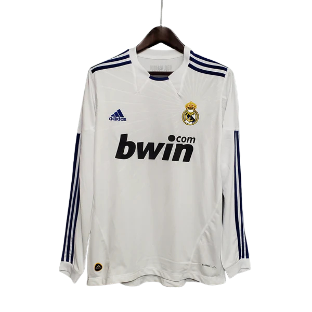 Camisa Manga Longa Real Madrid 10/11 Adidas - Branco