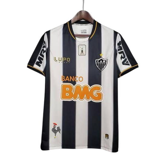 Camisa Atlético Mineiro Home Retrô 2013 Patch da Libertadores - Preta e Branca - Lupo
