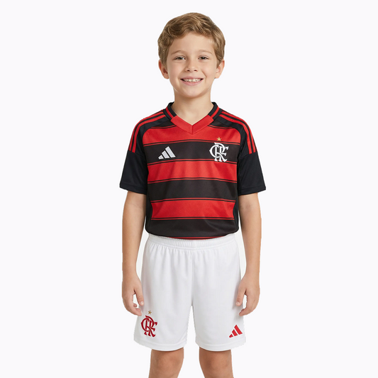 Conjunto Infantil Adidas Flamengo 2025/26 I