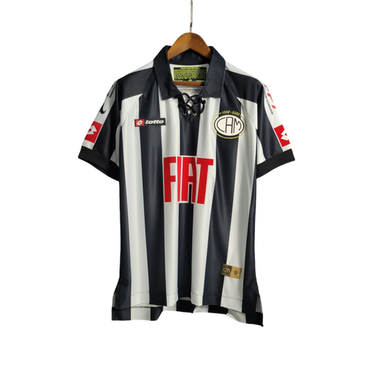 Camisa Atlético Mineiro Retrô 2008 Branco e Preto - Lotto